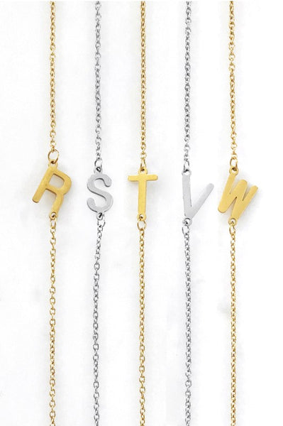 ERIE - Stainless Steel Dainty Initial Necklace