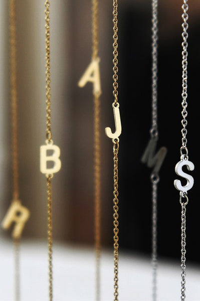 ERIE - Stainless Steel Dainty Initial Necklace