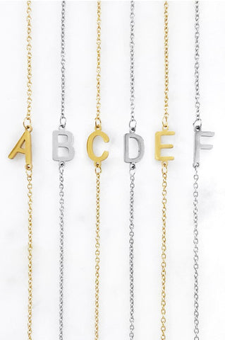 ERIE - Stainless Steel Dainty Initial Necklace