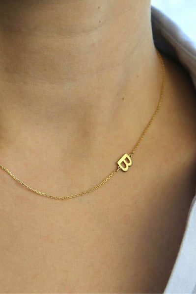 ERIE - Stainless Steel Dainty Initial Necklace