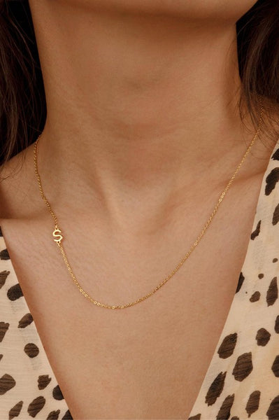 ERIE - Stainless Steel Dainty Initial Necklace