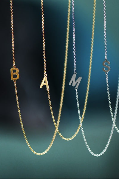 ERIE - Stainless Steel Dainty Initial Necklace