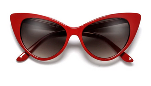 TATI | RED SUPER CAT EYE SUNNIES