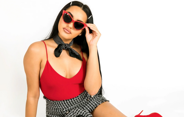 TATI | RED SUPER CAT EYE SUNNIES