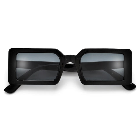 BEBESITA | BLACK RECTANGULAR THROWBACK SUNNIES