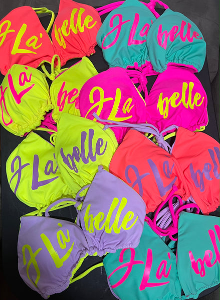 SKITTLES | SIGNATURE REVERSIBLE SIGNATURE LOGO BIKINI TOP