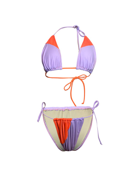 FUN-KINI | COLOR BLOCKED TWO PIECE STRING BIKINI